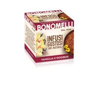 Bonomelli Infusi Gustosi, Rooibos e Vaniglia, Confezione da 10 Filtri, Sapore Intenso e Dolce, Senza Caffeina, da Gustare a Caldo o a Freddo, Ingredienti 100% Naturali (20g)