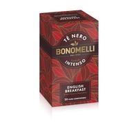 Bonomelli - Tè English Breakfast, Miscela Esclusiva di Tè Neri del Kenya e Mozambico - Gusto robusto e deciso con Note di Malto - 20 filtri