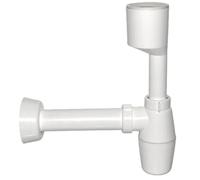 Bonomi Sifone a Bottiglia per orinatoio Bianco 40x230mm, Multicolore, Standard