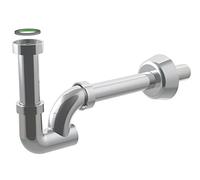 Sifone Kappa per lavabo ottone cromato senza piletta con guanto 1" 1 - 4
