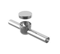 Bonomini 0750AR54B7 | Valvola Antiriflusso Orizzontale | Sifone DN32 | Valvola di Non Ritorno | Antiodore Scarichi | Plastica, Cromato