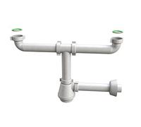 Bonomini 1380CP54B0 Sifone a Fiaschetto, Bianco