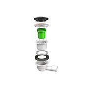 Bonomini 5280AB12S7 Doccione Sifone per Piatti Doccia, Bianco/Cromato