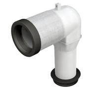 CURVA A L PER COLLEGAMENTO DEI VASI AL PAVIMENTO Diam 90/110