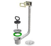 BONOMINI Piletta per lavello Cucina con Troppo Pieno 1" 1/2, Multicolore, Standard