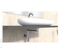 BONOMINI SIFONE CILINDRICO KING SALVA SPAZIO PER LAVABO IN ABS CROMATO 1"1/4 D32