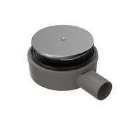 Bonomini Sifone Doccia Filo Pavimento Micro Lux Ribassato Foro 90mm Coperchio ABS 120mm Flangia Acciaio Inox