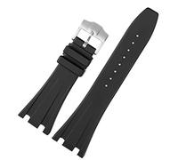 BONOOL Cinturino in gomma siliconica nera per Audemars per cinturino Piguet 28mm Orologio AP Band Bracciale da uomo con fibbia a farfalla strumenti