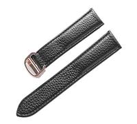 BONOOL Cinturino per Cartier Tank Solo - Uomo e Lady - Chiusura Deployante in Vera Pelle Morbida - 20mm 22mm 23mm