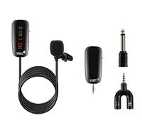 BONOOL Microfono lavalier Mini microfono per registrazione live streaming 50UHF per videocamera Smartphone laptop Portata 50 m