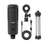 BONOOL Microfono USB a condensatore per registrazione, microfono per PC per riunioni didattiche online, giochi in live streaming con supporto per treppiede