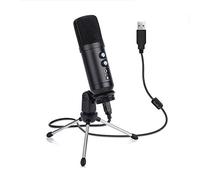 BONOOL Microfono USB in metallo per registrazione a condensatore del computer Microfono per PC per giochi Windows, podcast, chat