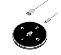 BONOOL Microfono vivavoce per conferenza USB da tavolo Altoparlante incorporato Microfono a condensatore per computer PC omnidirezionale a 360 ° per PC portatile (Colore : D)