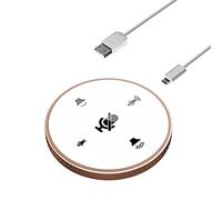 BONOOL Microfono vivavoce per conferenza USB da tavolo Altoparlante incorporato Microfono a condensatore per computer PC omnidirezionale a 360 ° per PC portatile (Colore : Gray)