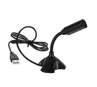BONOOL Mini USB microfono per registrazione vocale microfono regolabile per laptop con supporto per PC desktop