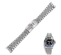 BONOOL Per Rolex GMT Master II 20mm Orologio da polso di ricambio in acciaio inossidabile Cinturino cinturino Bracciale Giubileo con chiusura Oyster
