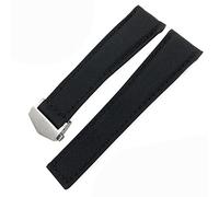 BONOOL Per Tag Heuer CARRERA AQUARACER 20mm 22mm Braccialetti per orologi Cinturino per orologio in pelle di nylon di tela Cinturino con fibbia nera Cinturino per orologio nero
