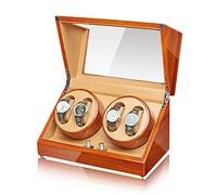 BONOOL Spinner Winding Box Watch Winders -Wood Watch Winding Box Household Watch Shaker Automatic Mechanical Watches Winder High-End in Legno massello Watch Storage Box Organizer Silenzioso e Ben