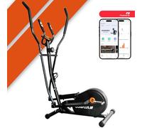 Bonplus BP Ellittiche, Ellittica per la Casa, Crosstrainer Cardio Trainer, 8 Livelli di Resistenza, Includere l'Applicazione Mobile, Pannello di Controllo LCD, Ellittico fino a 120kg