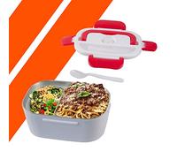Bonplus BP | Lunch Box Elettrico in Acciaio Inossidabile per Casa e Auto | Quattro Sigilli | Potenza: 40 W | Capacità: 1,50 (Rosso)