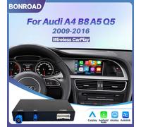BONROAD Adattatore Wireless CarPlay Android Auto per Audi A4 B8 A5 Q5 2009-2015 Sistema MMI 3G, Interfaccia AirPlay MirrorLink Navigazione