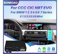 BONROAD Modulo Wireless CarPlay Android Auto per BMW NBT CIC CCC EVO Serie 1 2 3 4 5 6 7 X1 X3 X4 X5 X6 MINI F20 F22 F30 F31 F34 F35 M3 F80 M4 F82 E60 E61 E62 E63 E64 E90 E91 E92 E93 F10 F11 F07 F01