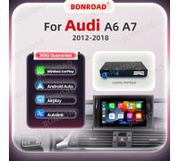 BONROAD Wireless CarPlay Android Auto Interface Adapter Box per Audi A6 A7 2012-2018 Mirror Link navigazione GPS Bluetooth