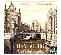 Bons baisers de Hambourg: Vues historiques de la ville (Calendrier mural carré 2026 30 x 60 cm (ouvert)) Calendrier double avec une page pour vos prises de notes