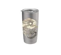 Bonsai Albero Yin Yang Simbolo Della Pace Giappone Meditazione Zen Bicchiere termico in acciaio inox doppia parete