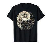 Bonsai Albero Yin Yang Simbolo della Pace Giappone Meditazione Zen Maglietta