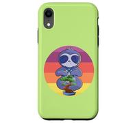 Bonsaï arbre plante bonsaï arbre Yoga Bradipo Vintage bonsaï Custodia per iPhone XR