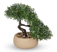 Bonsai artificiale, bonsai Podocarpus, piante artificiali decorative come