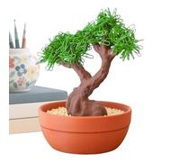 Bonsai artificiale | Organizzatore da scrivania con albero artificiale, decorazione da tavolo con cassetto nascosto per organizzare la casa, camera da letto, stanza della scuola di compleanno
