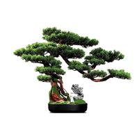 Bonsai artificiale, pianta di cipresso in vaso, 47 cm, per interni ed esterni, decorazione per la casa, pianta realistica per decorazione da giardino
