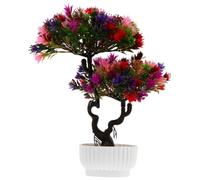 Bonsai Artificiale Realistico in Plastica, Decorazione per Salotto | Pianta Artificiale da Interno, Facile da Pulire e Curare, Aspetto Vivido, per Casa e Soggiorno