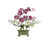 Bonsai artificiali, Albero bonsai artificiale in giada in vaso for interni for la scrivania dell'ufficio domestico