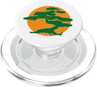 Bonsai con Sole Arancio Giapponese Karate Zen PopSockets PopGrip per MagSafe