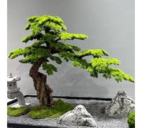 Bonsai di Pino Artificiale | Pianta Finta Che Non Richiede Cure | Rappresenta buona Fortuna e Successo | Decorazione Versatile for Lo Studio a casa o L'Ufficio(5ft)