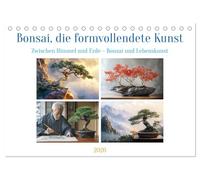 Bonsai, die formvollendete Kunst (Tischkalender 2026 DIN A5 quer), CALVENDO Monatskalender: Entdecken Sie die zeitlose Schönheit und Lebenskunst der Bonsai in Haus und Natur