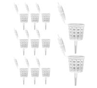 Bonsai Fertilizer Basket, 10 Pieces with Lids, Compact Fertilizer Holders, 0.79x0.79x1.89 Inches Ideal for Patio, Lawn, Garden, succulents, Flower, Potted Plants, Backyard, Farm, Family Gardening