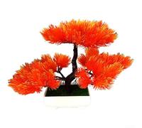 Bonsai Finto in Plastica 25cm Bonsai Finto in Plastica 25cm Bonsai(Orange-yellow) | Plastica , sbiadimento, uso prolungato, materiale ecologico, base antiscivolo