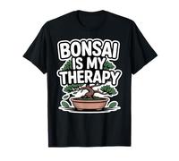 Bonsai Is My Therapy Amante Bonsai Umorismo Zen Maglietta