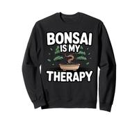 Bonsai Is My Therapy Arte Bonsai Zen Giardinaggio Felpa