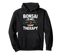 Bonsai Is My Therapy Arte Bonsai Zen Giardinaggio Felpa con Cappuccio