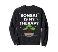 Bonsai Is My Therapy Citazione Zen Amante Piante Felpa