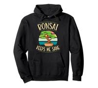 Bonsai mi mantiene sano di mente Felpa con Cappuccio