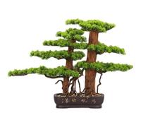 Bonsai Piccoli Cinese simulato accogliente pino bonsai albero artificiale pianta verde decorazione ingresso decorazione dell'hotel grande pianta in vaso Bonsai Artificiali