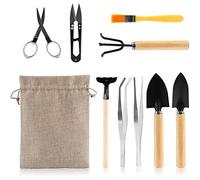 Bonsai Tools Set, 10Pcs Succulent Garden Hand Tool Kit