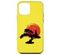 Bonsai Tree Funny Cat Sun Graphic Custodia per iPhone 12 mini
