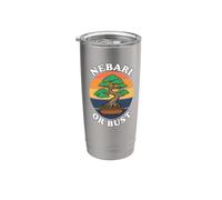 Bonsai Tree Nebari Or Bust Vintage Sunset Gardening Bicchiere termico in acciaio inox doppia parete